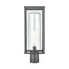 Elk Showroom Augusta 1975'' High 1Light Outdoor Post Light, Matte Black 90014/1